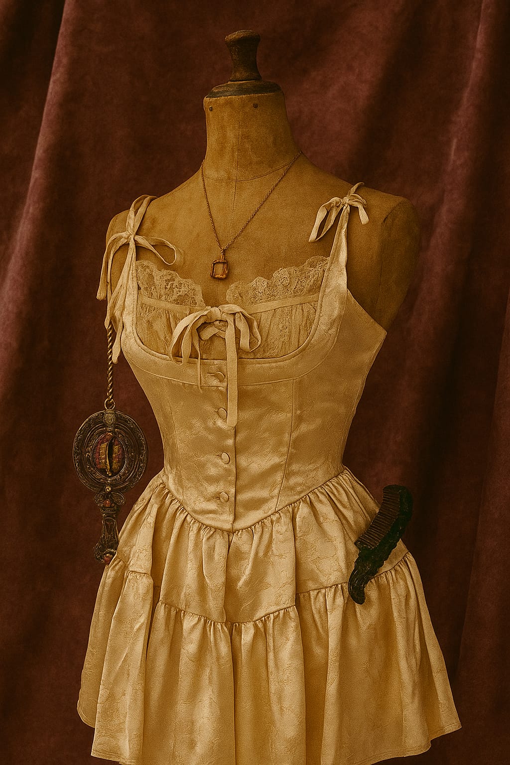 Jeanette Vintage Elbise