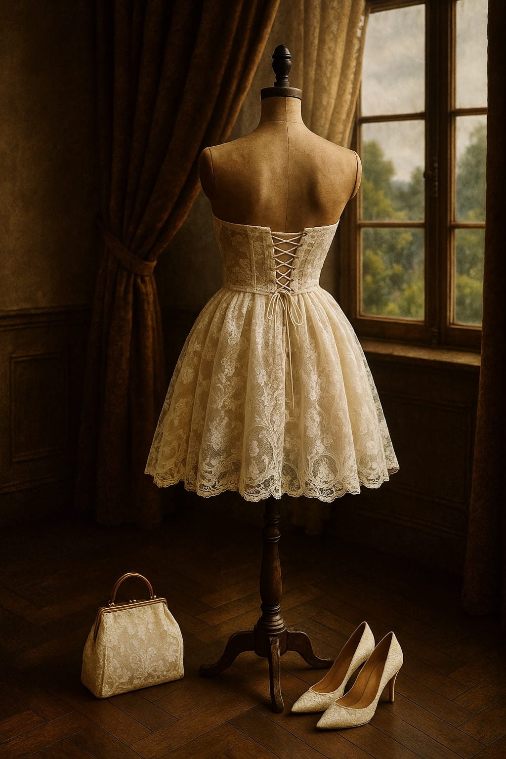 Rommy French Corset Elbise