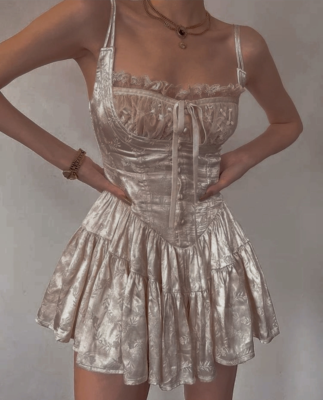 Jeanette Vintage Elbise
