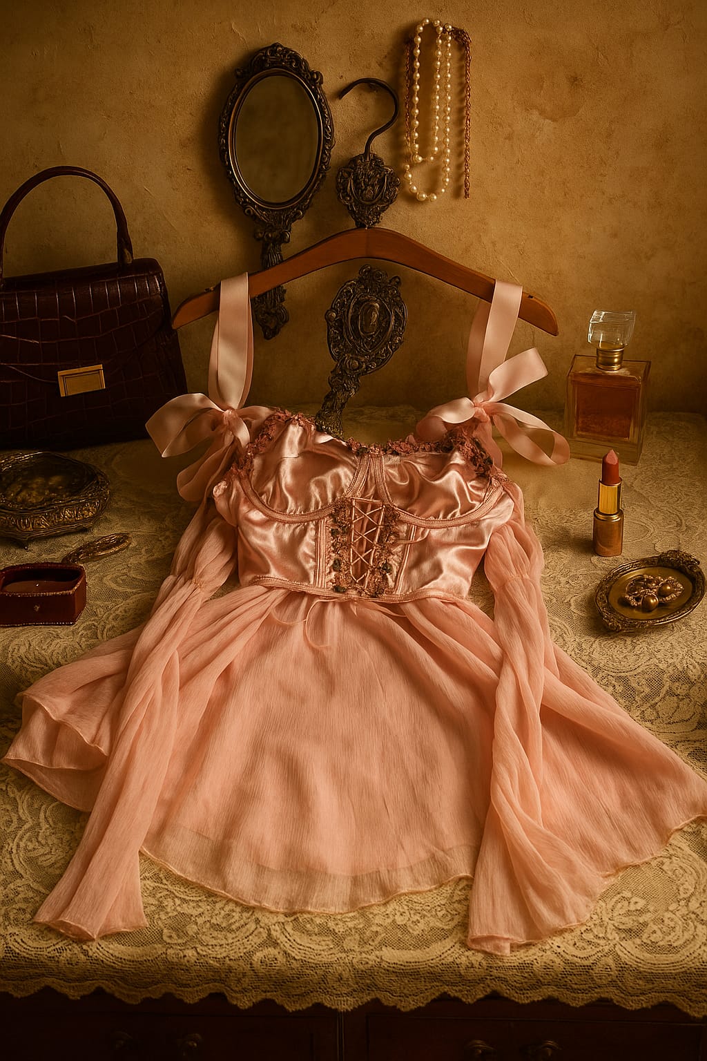 Emilia Vintage Korse ve Elbise