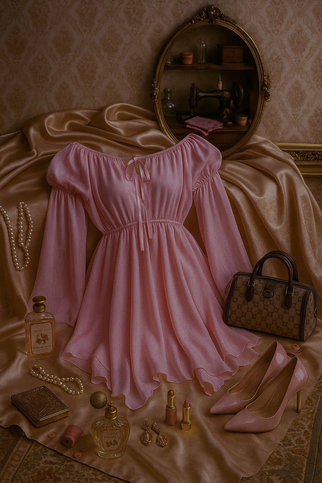 Emilia Vintage Korse ve Elbise