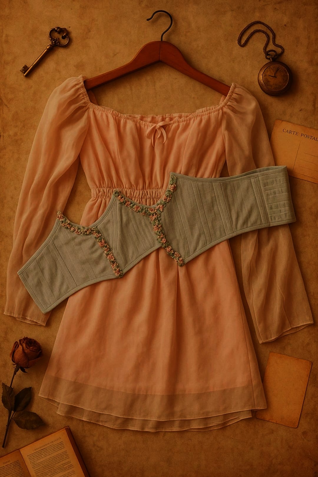 Douce Eloise Elegant Korse ve Elbise