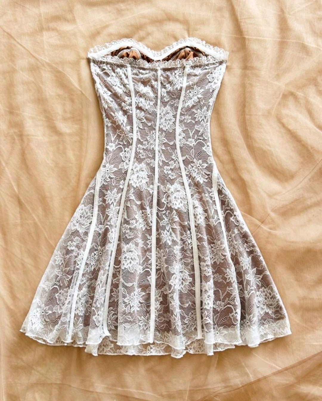 Alba Vintage Lace Elbise