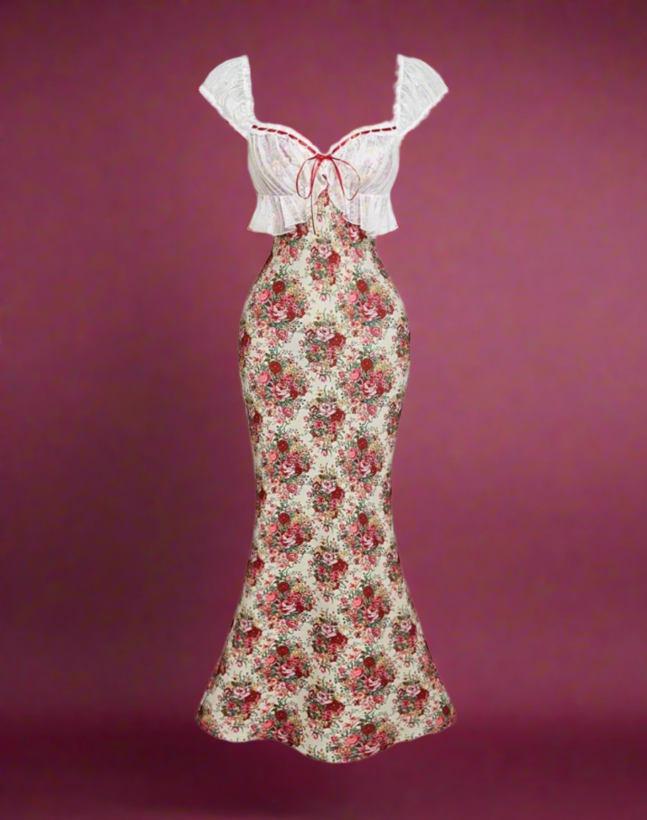Retro Vera Maxi Elbise