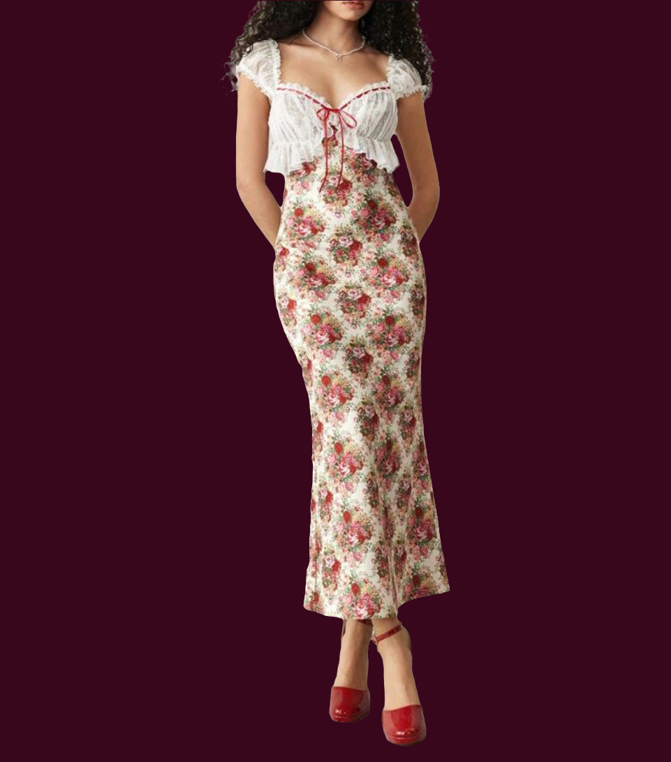 Retro Vera Maxi Elbise