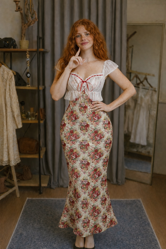 Donna Isablla Çiçek büyüsü Elbise