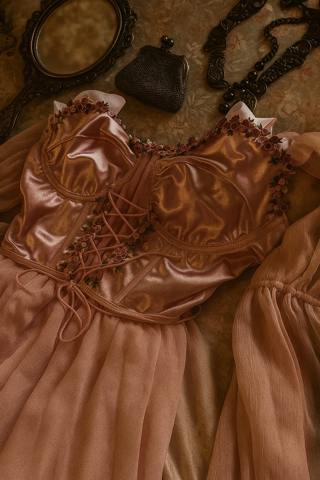 Emilia Vintage Korse ve Elbise