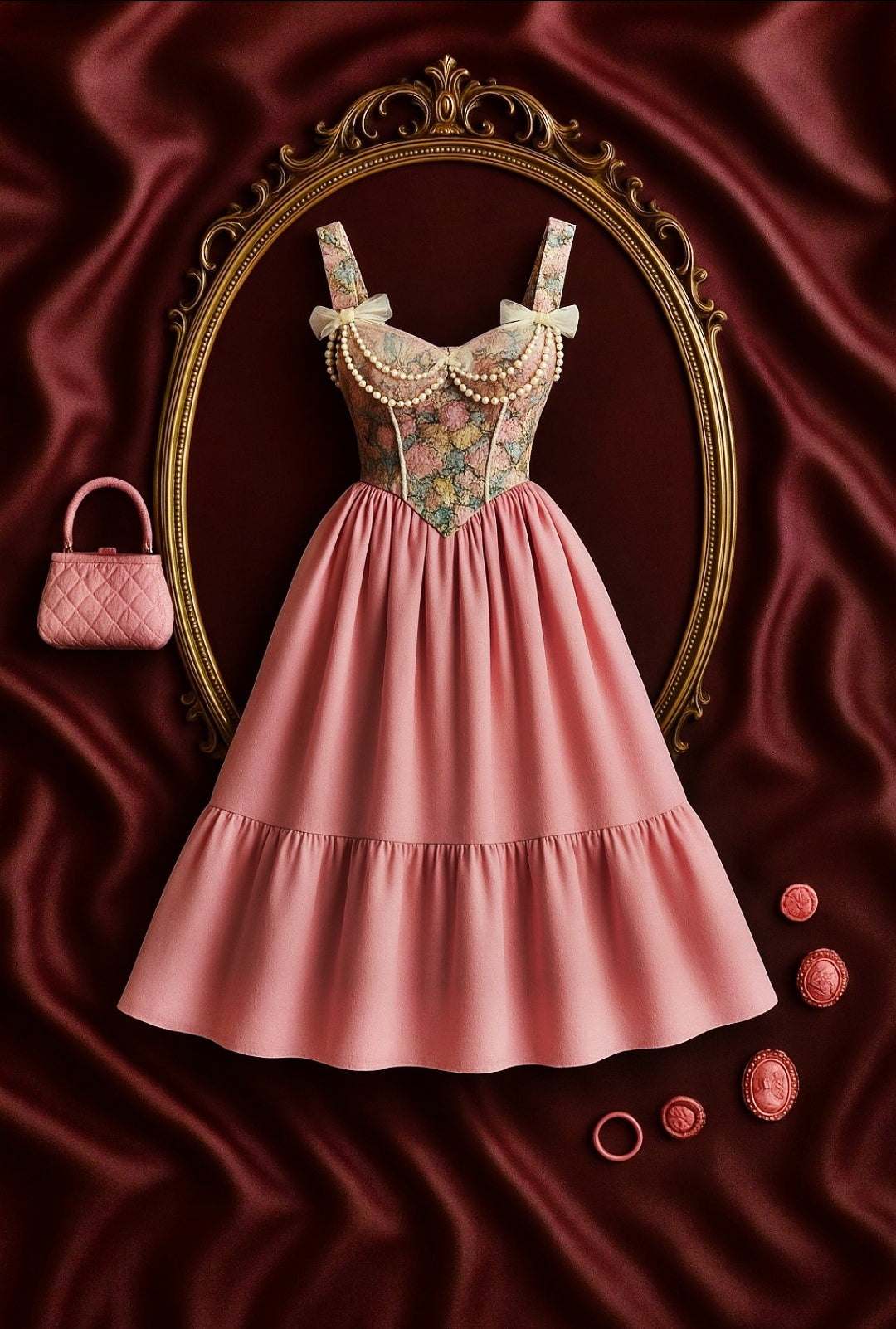 Blush Symphony Maxi Elbise