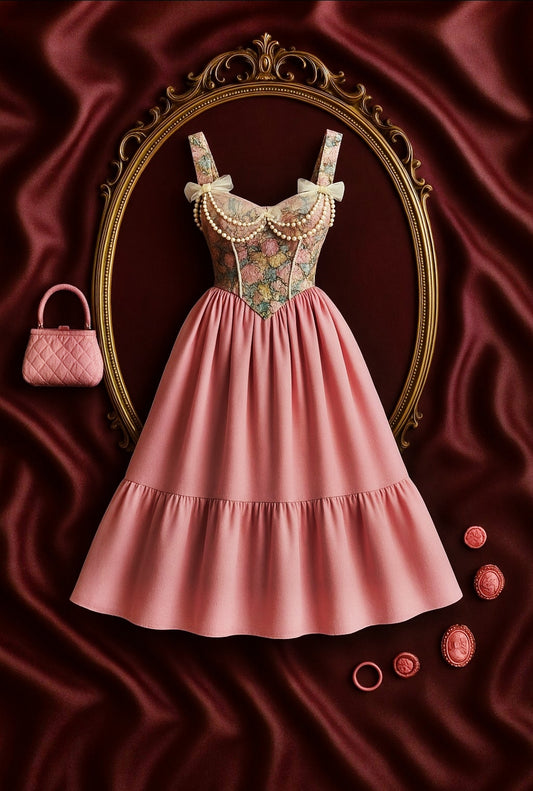 Blush Symphony Maxi Elbise