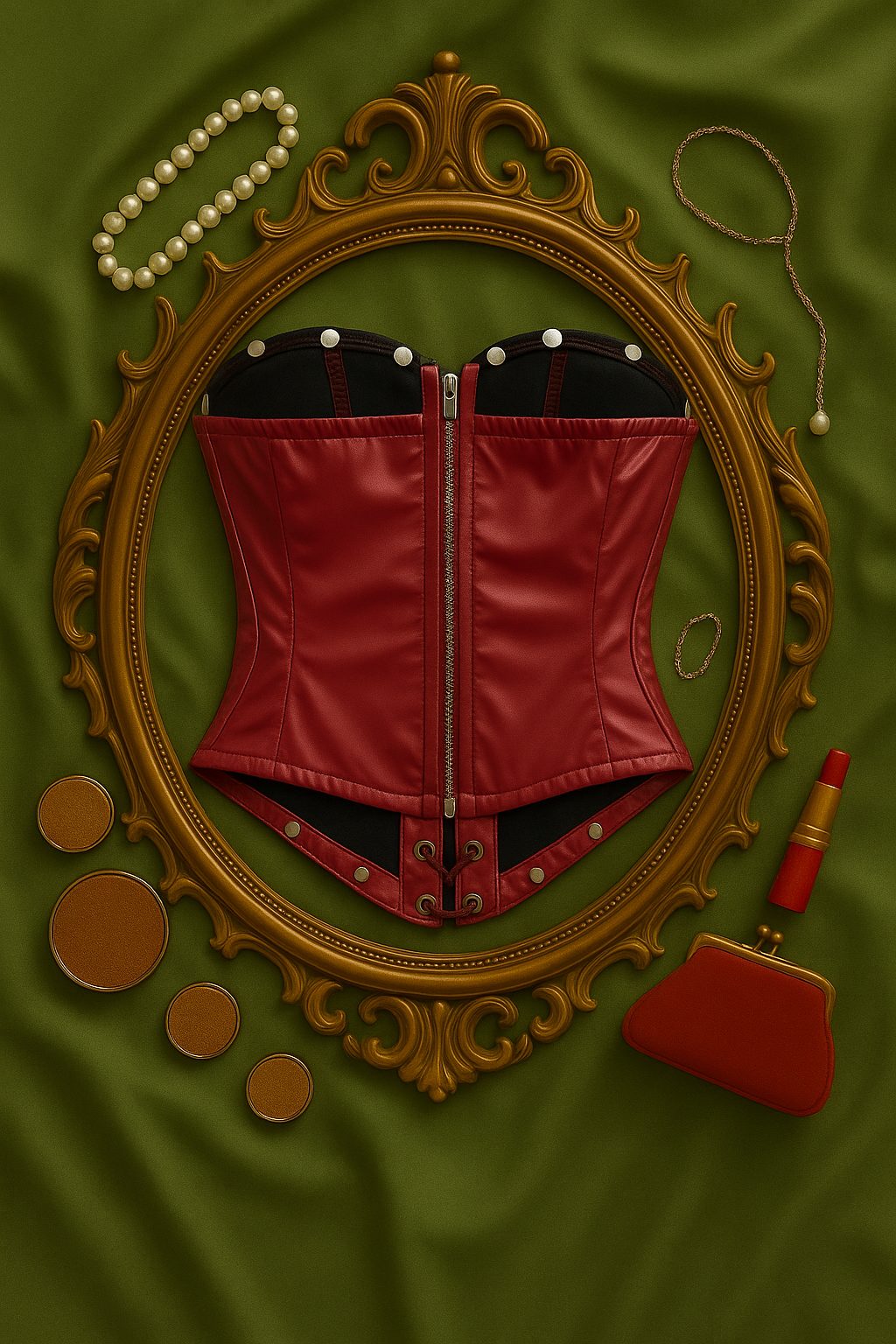 Ruby Vice Bordo Korse