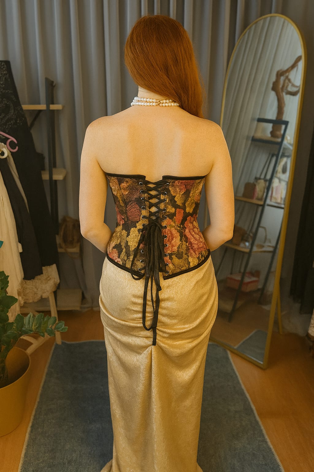 Golden Nocturne – Couture Corset Set”