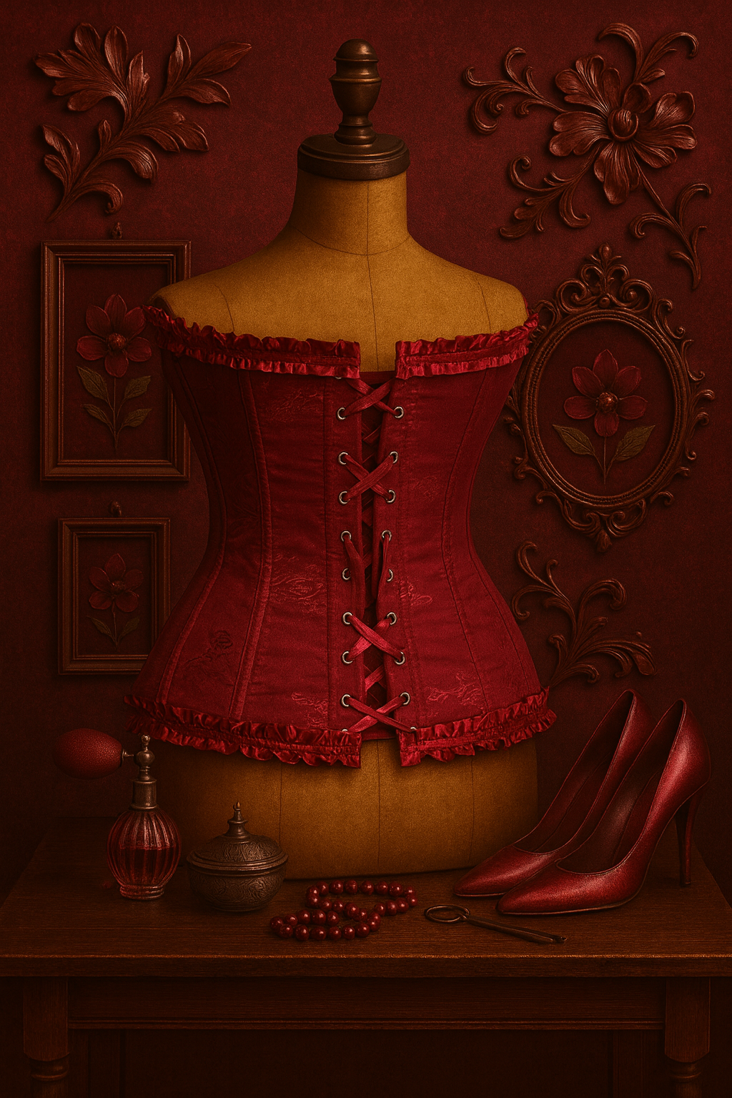 Cherry Night Korse Büstiyer