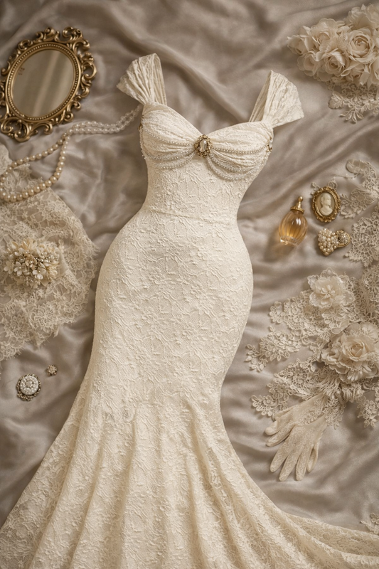 Eterna Elegancia Krem Elbise Uzun  Maxi Boy