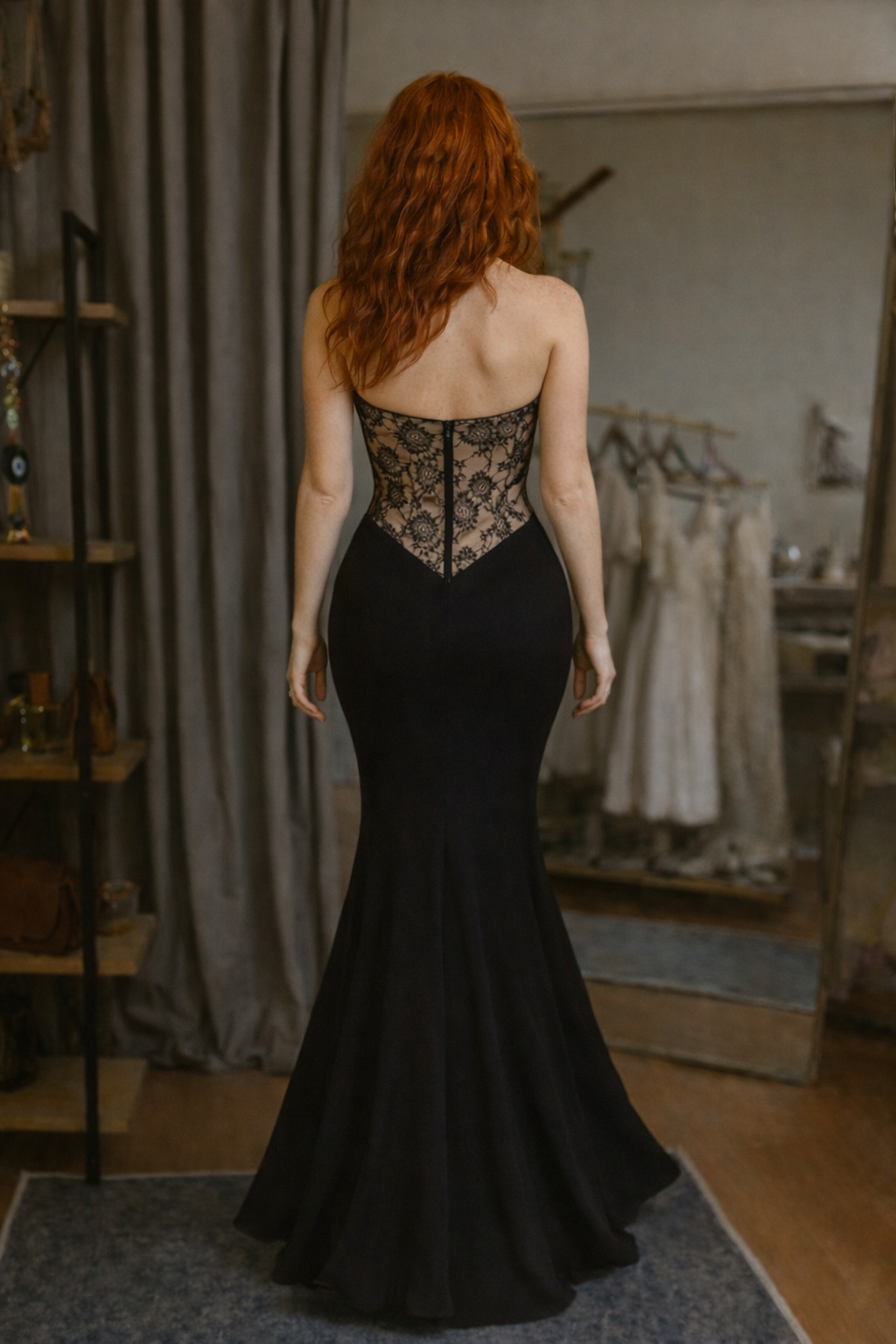 Silent Noir Gown Maxi Elbise Uzun