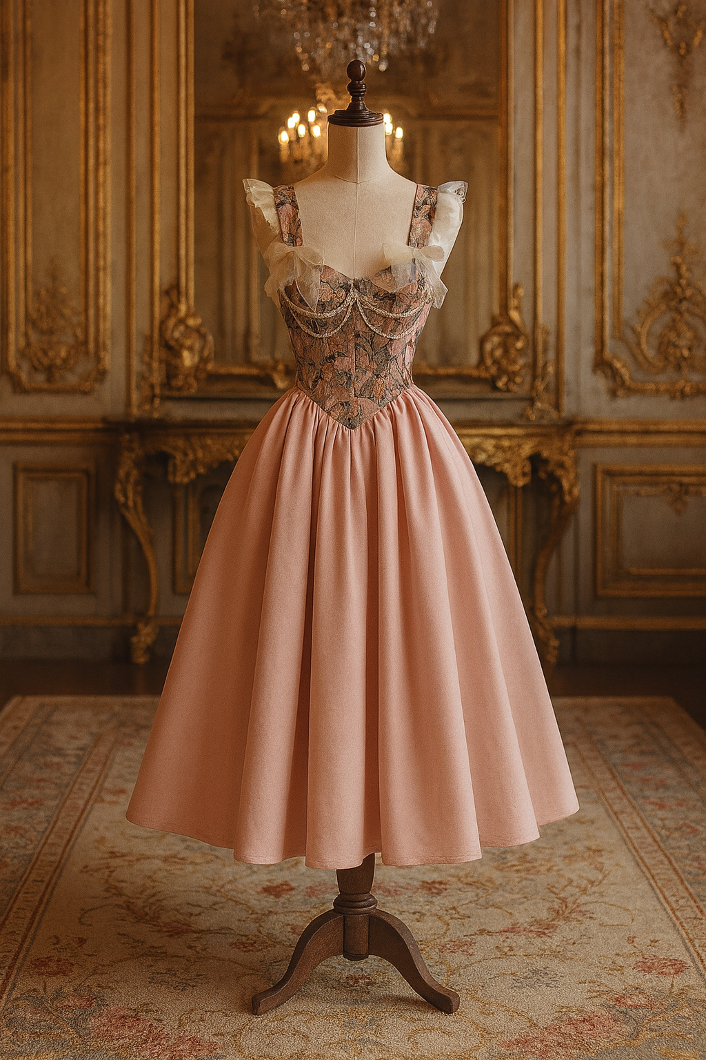 Blush Symphony Maxi Elbise