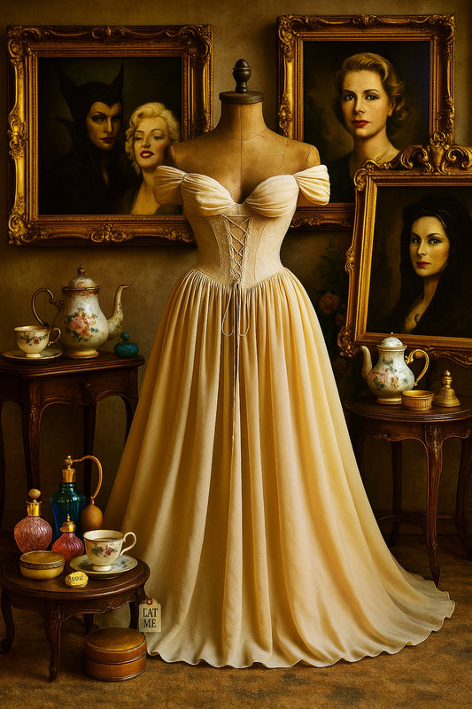 Ivresse Vintage Maxi Elbise