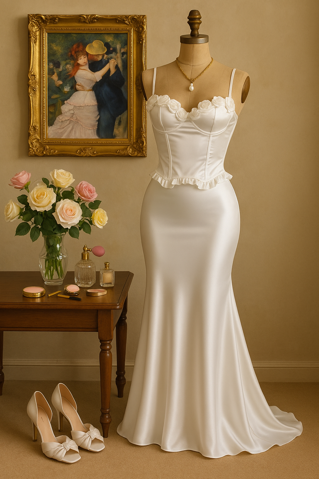 Rose Blanche de Mariage Gelinlik