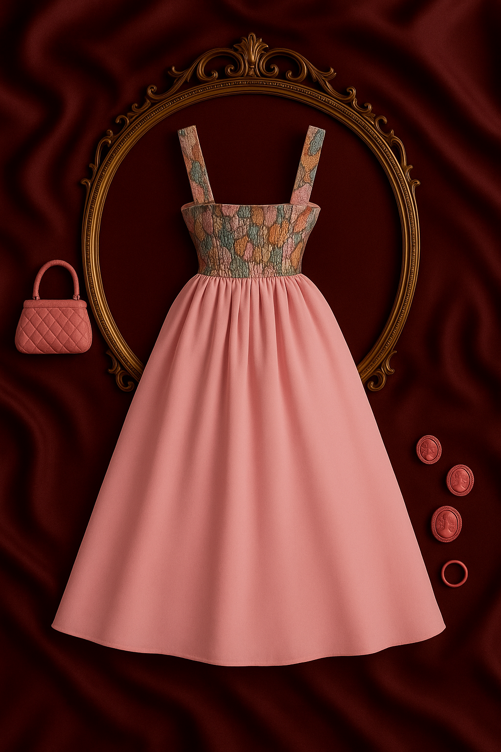 Blush Symphony Maxi Elbise