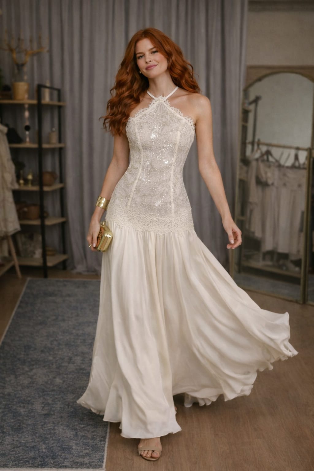 Eclat de Ivoire Uzun Elbise