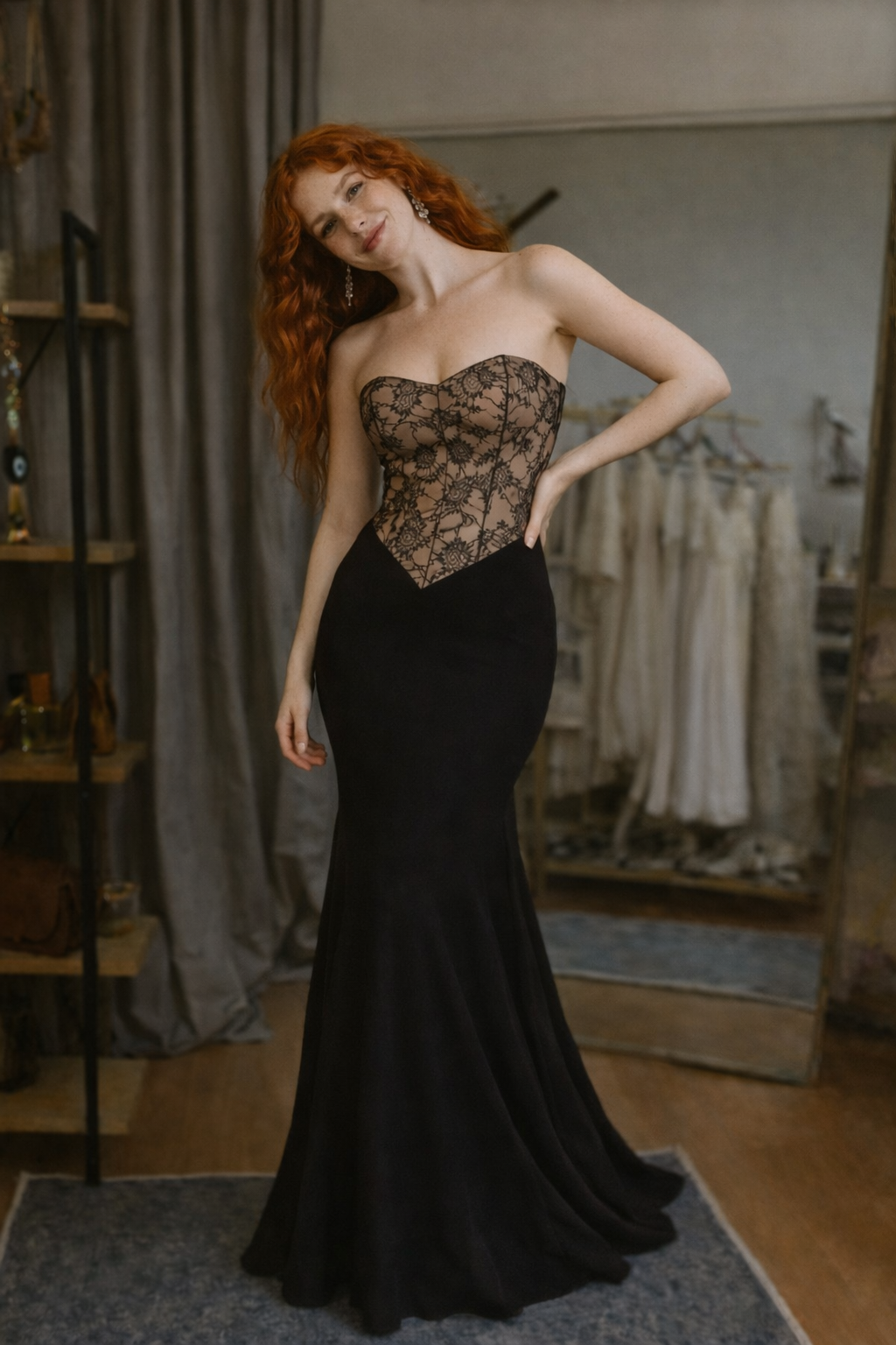 Silent Noir Gown Maxi Elbise Uzun