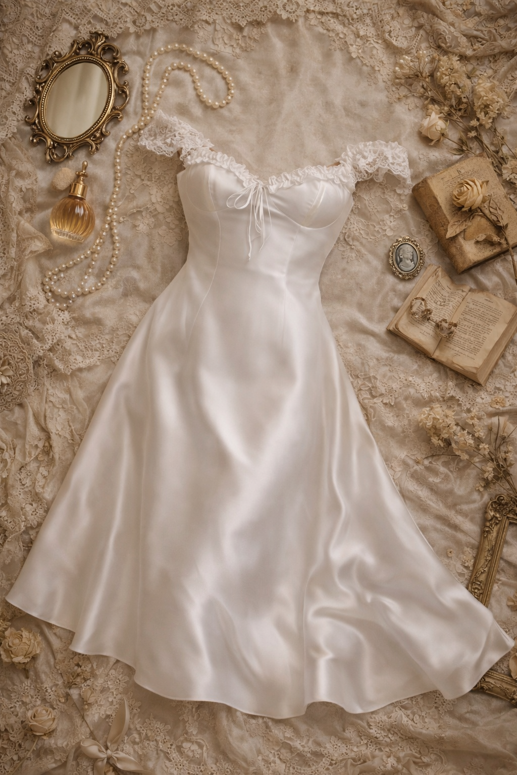 Laughter in Satin Elbise