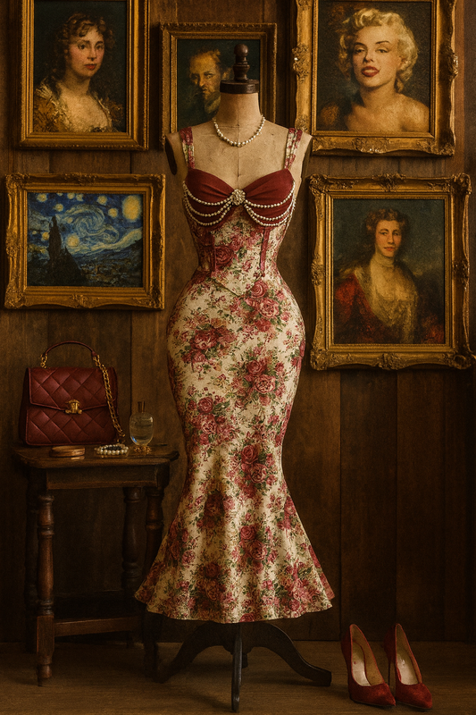 Noir Elegance Broş  Elbise