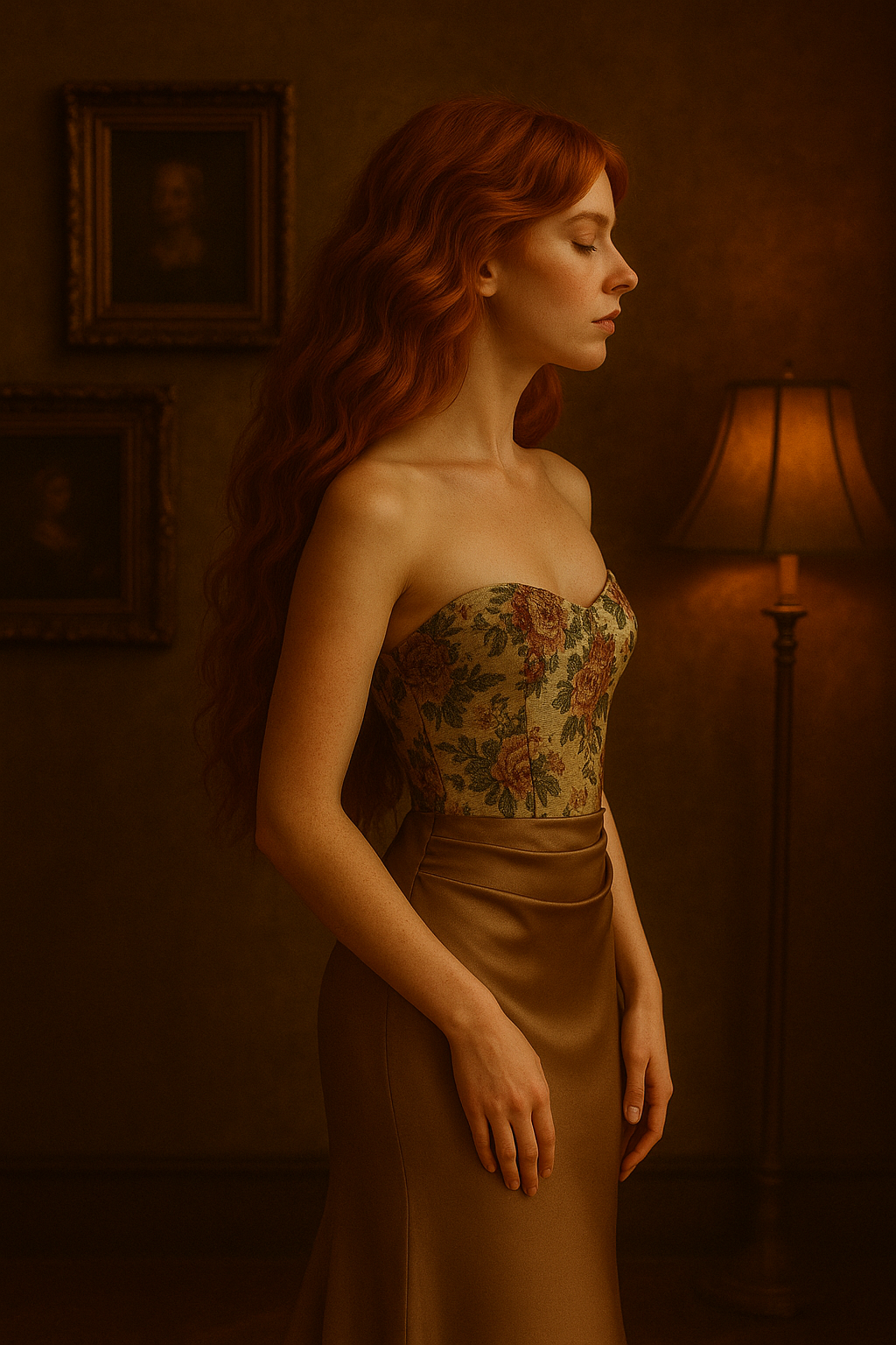 Rosée Dorée – Élégance Vintage Elbise