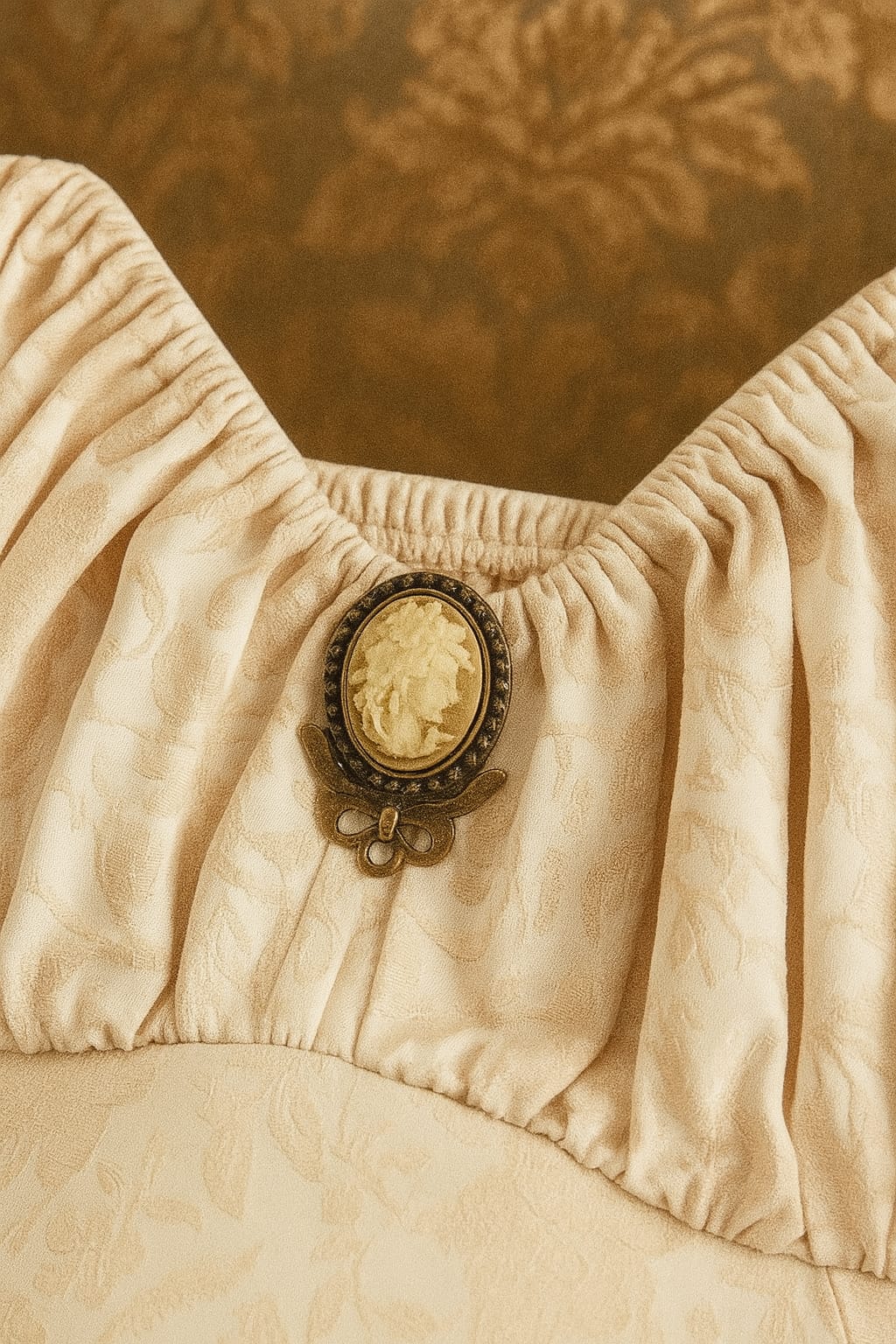 Ivory Bloom – Balon Etekli Vintage Mini Elbise